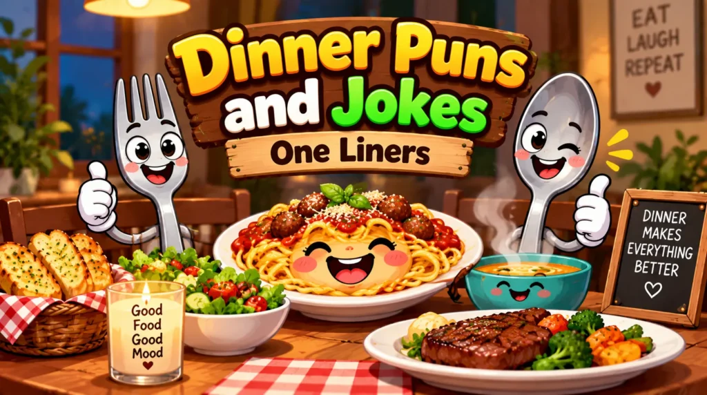 Dinner Puns and Jokes One Liners