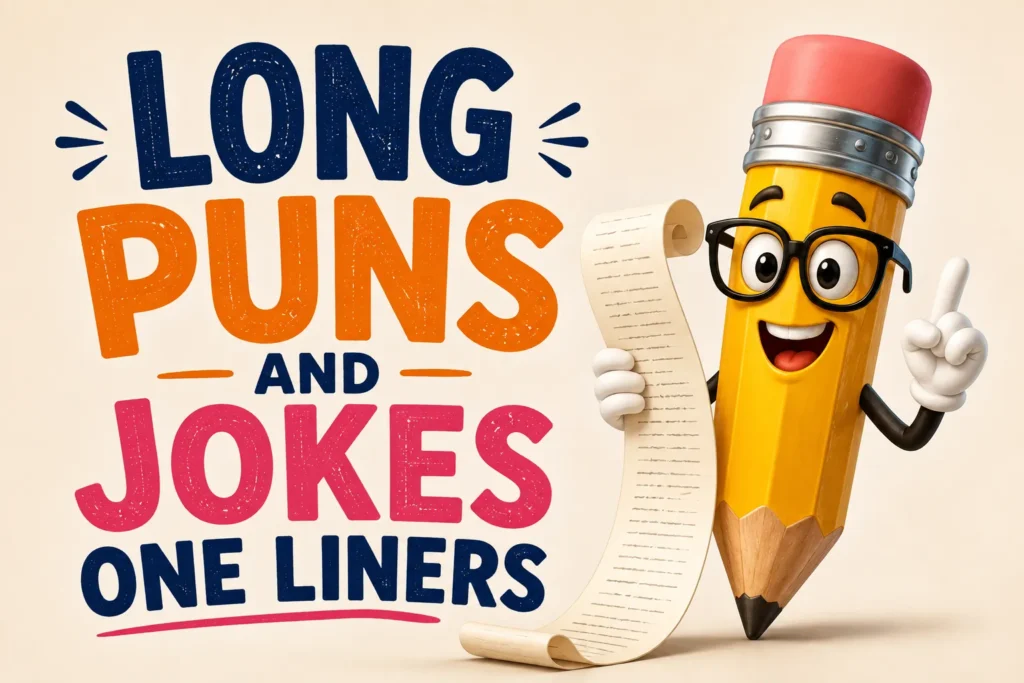 Long Puns and Jokes One Liners