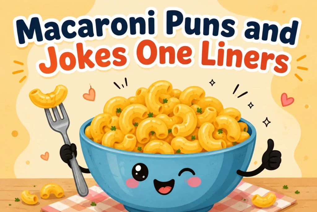 Macaroni Puns and Jokes One Liners