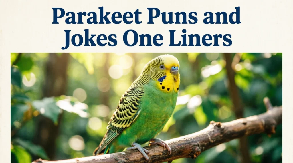 Parakeet Puns and Jokes One Liners