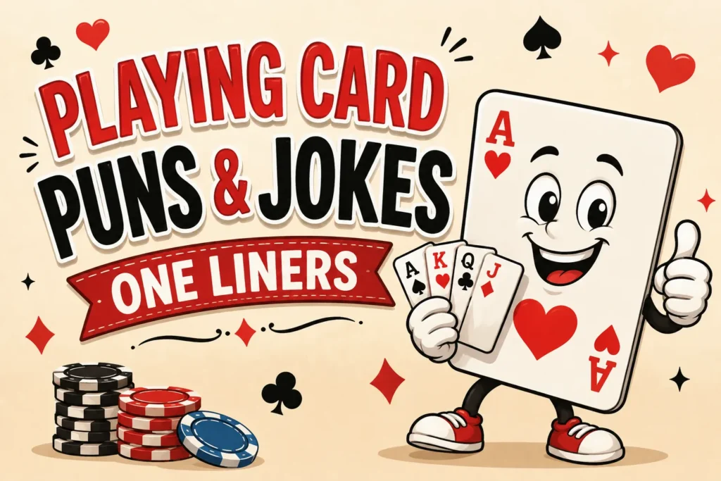 Playing Card Puns & Jokes One Liners