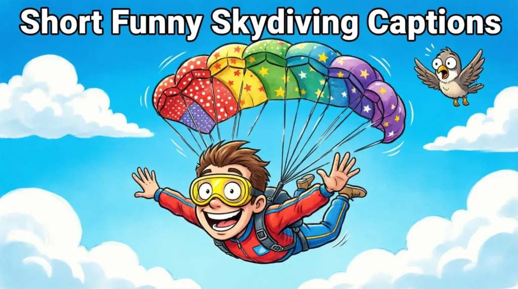 Short Funny Skydiving Captions