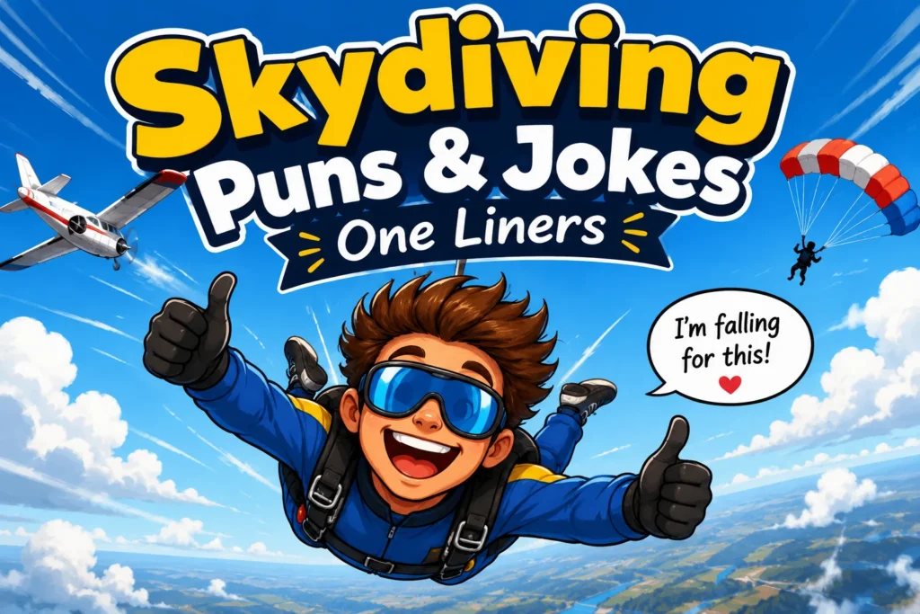 Short Funny Skydiving Captions