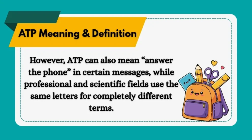 ATP Meaning & Definition
