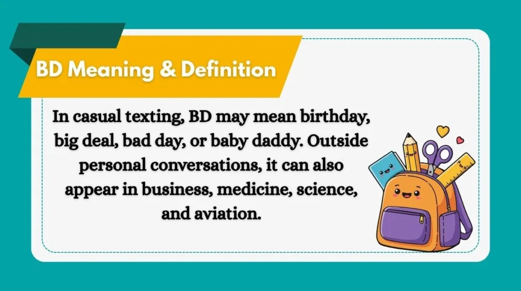 BD Meaning & Definition