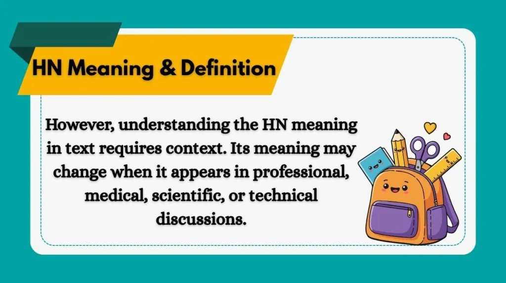 HN Meaning & Definition