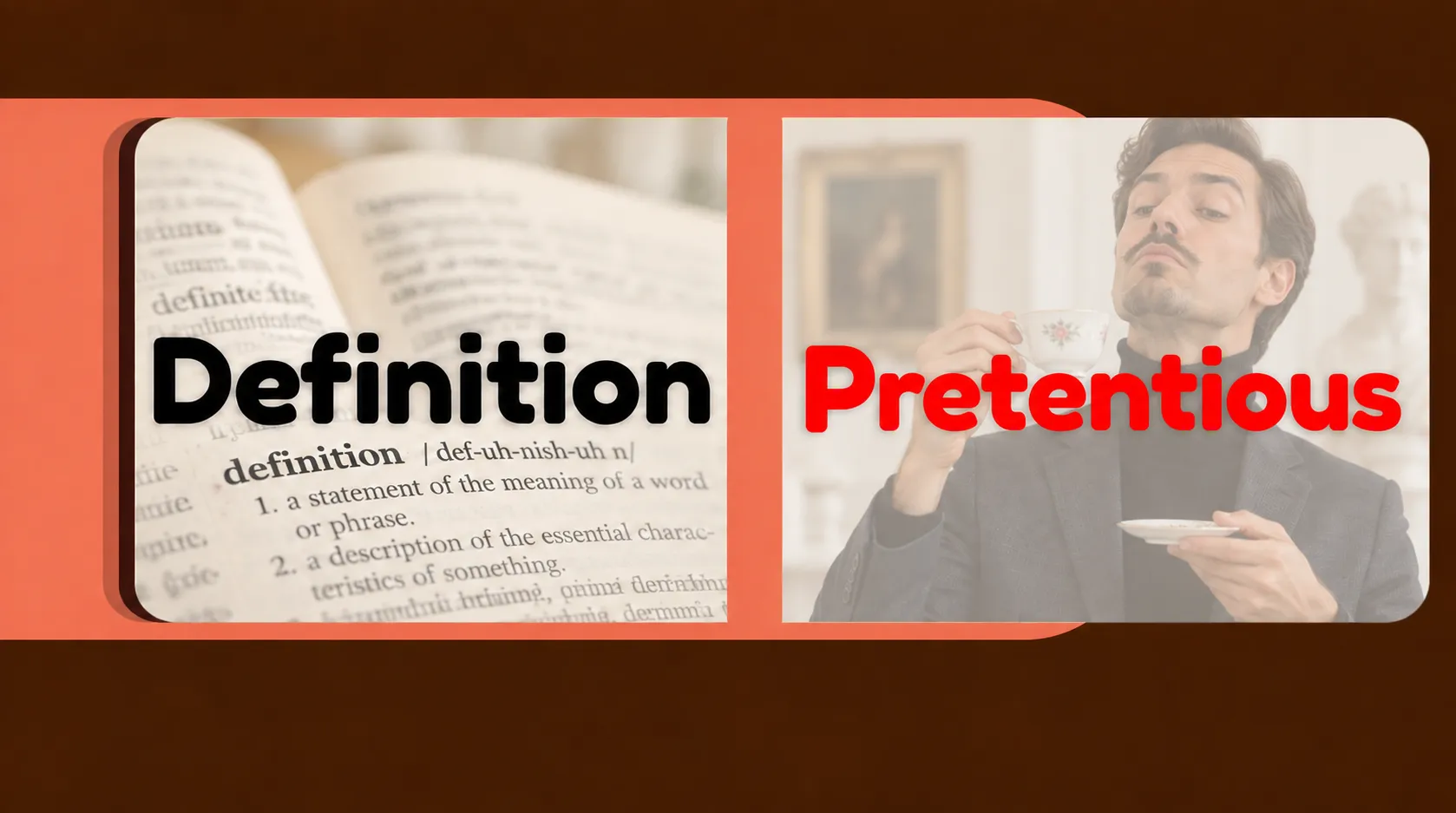 Pretentious Definition