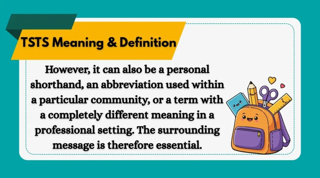 TSTS Meaning & Definition